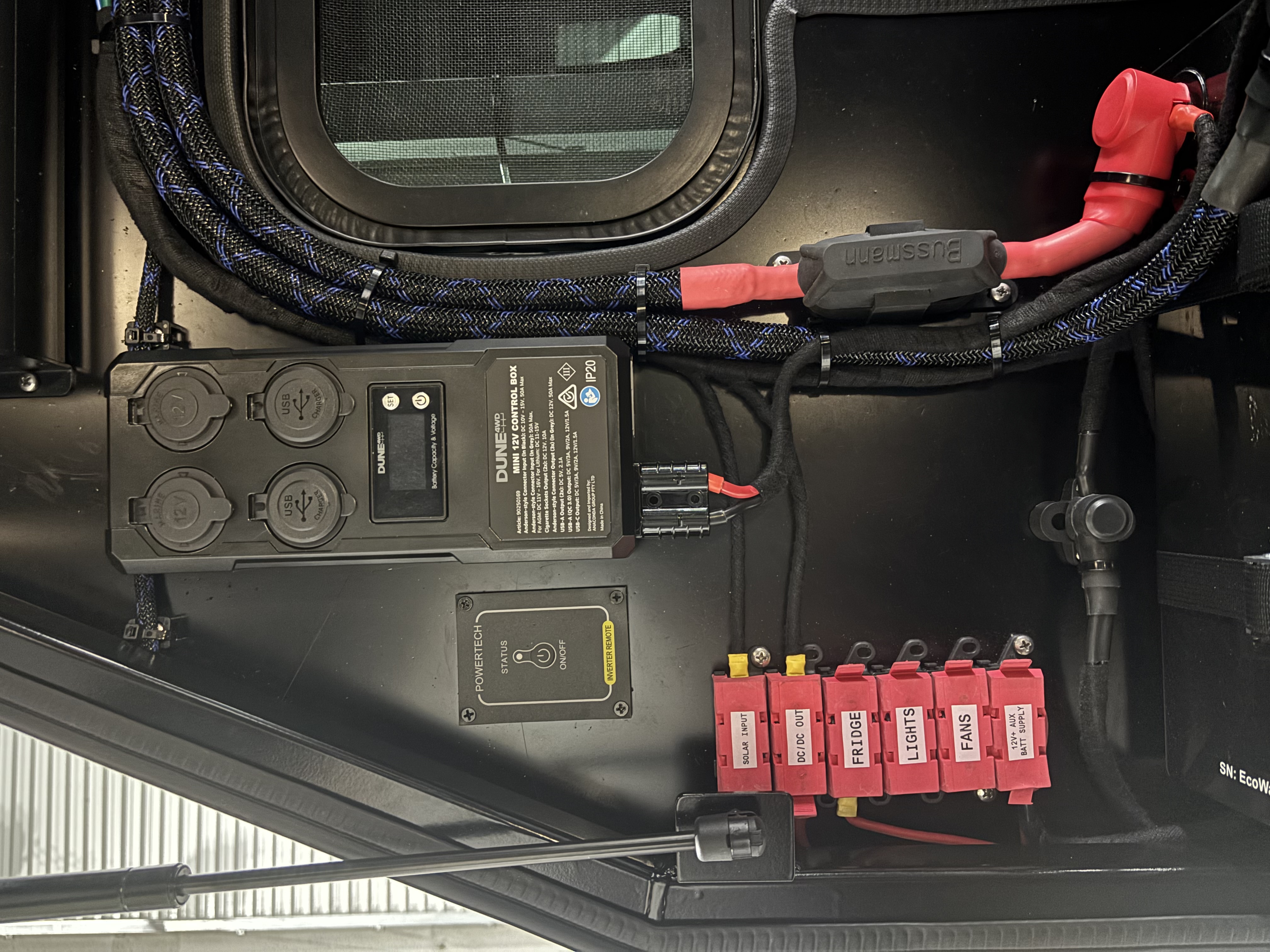 Caravan electrical upgrade installation